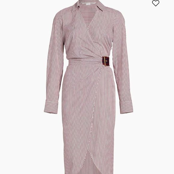 Veronica Beard Jacinda Striped Stretch Cotton Shirtdress size 0 NWT $497 - Picture 13 of 13